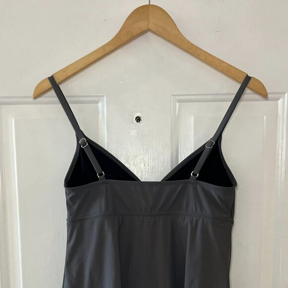 Talbots Woman's Grey Summer Beach Tanki Swim Suit Sz 8 - Picture 3 of 8